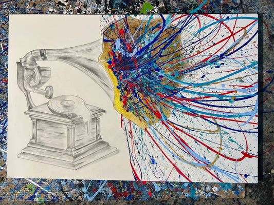 "Vinyl Impression" - 36" x 24"