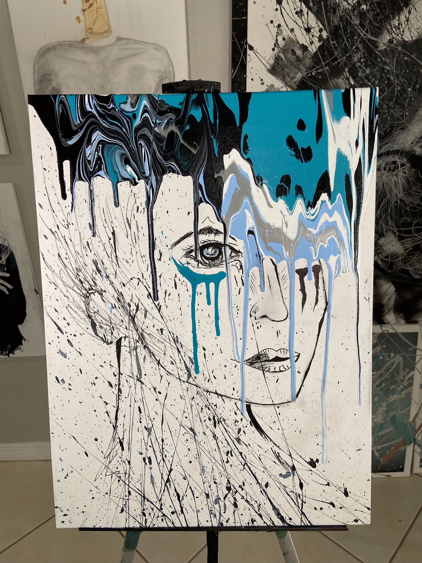 "Dripping My Mind" - 18" x 24"