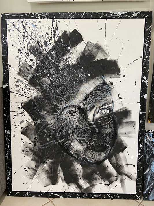 "Wired" - 36" x 48"